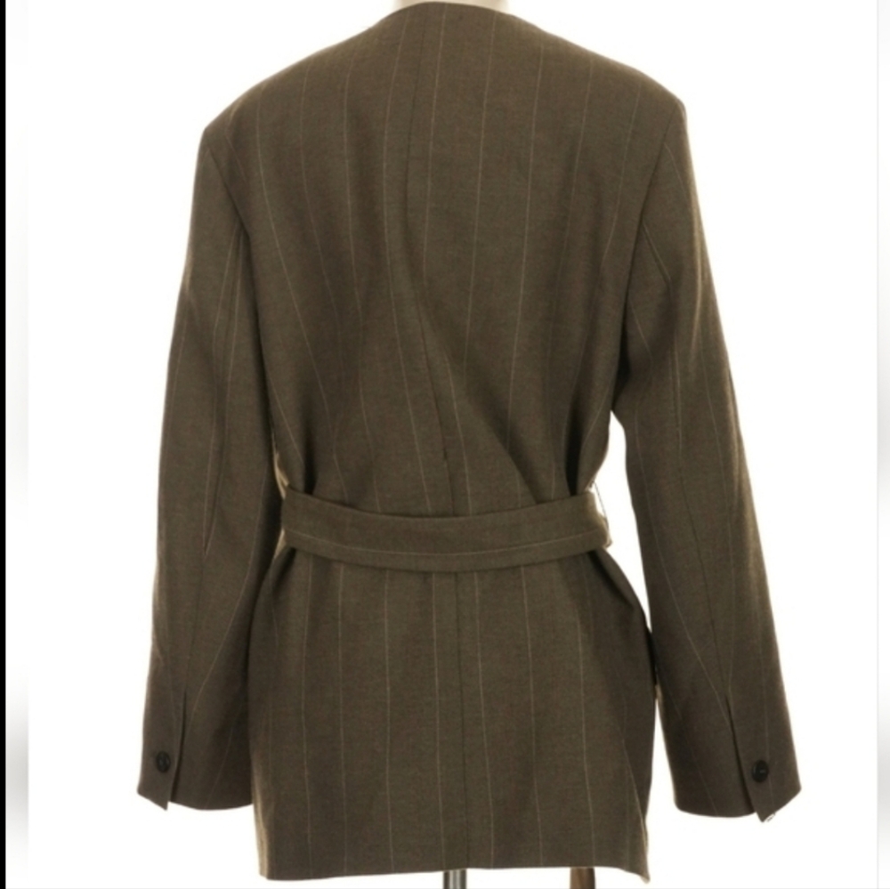 Zara WOOL BLEND BELTED BLAZER SIZE XS - Picture 16 of 16